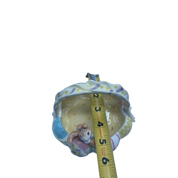 Fitz & Floyd Easter Basket w/ Bunny & Colored Eggs "A GOOD EGG" Essentials Bowl - Picture 16 of 16